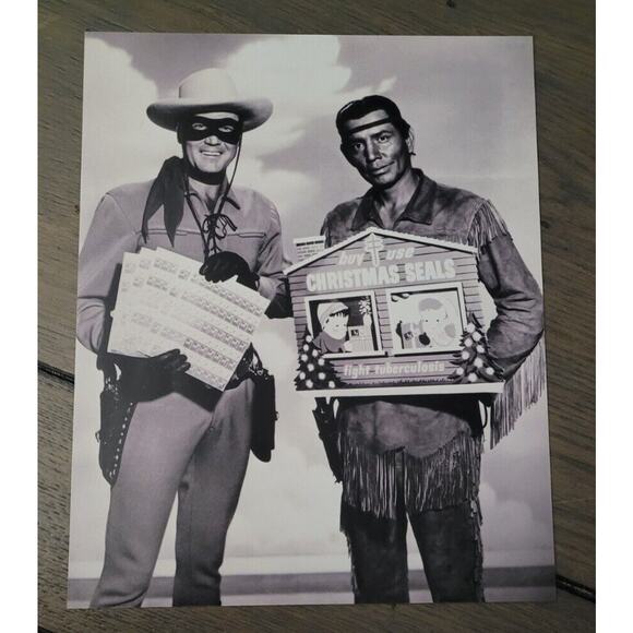 Lot 4 CLAYTON MOORE 1950s The Lone Ranger Movie Still Photos Black White Fujifil - Picture 2 of 6